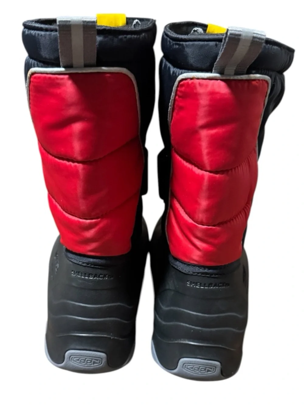 Keen Black Red Insulated Winter Boots Snow Big Kids Size 6 Outdoor Waterproof